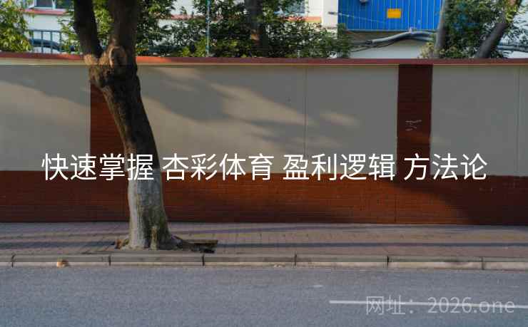 快速掌握 杏彩体育 盈利逻辑 方法论