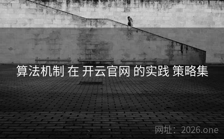 算法机制 在 开云官网 的实践 策略集